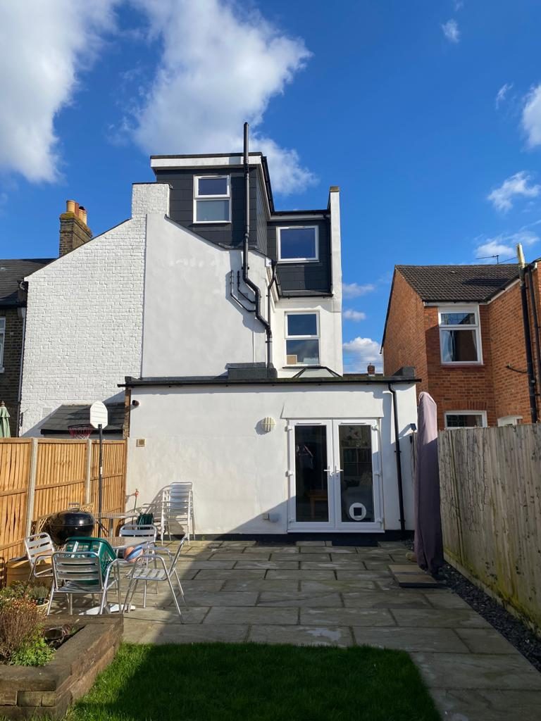 Rear extension with loft conversion above, Worcester Park